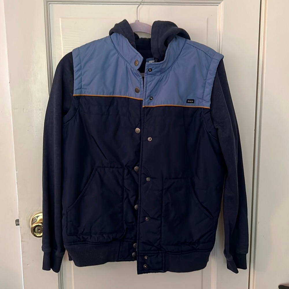 RVCA hooded vest jacket